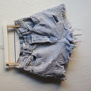 PacSun Light Blue Ripped High Waisted Denim